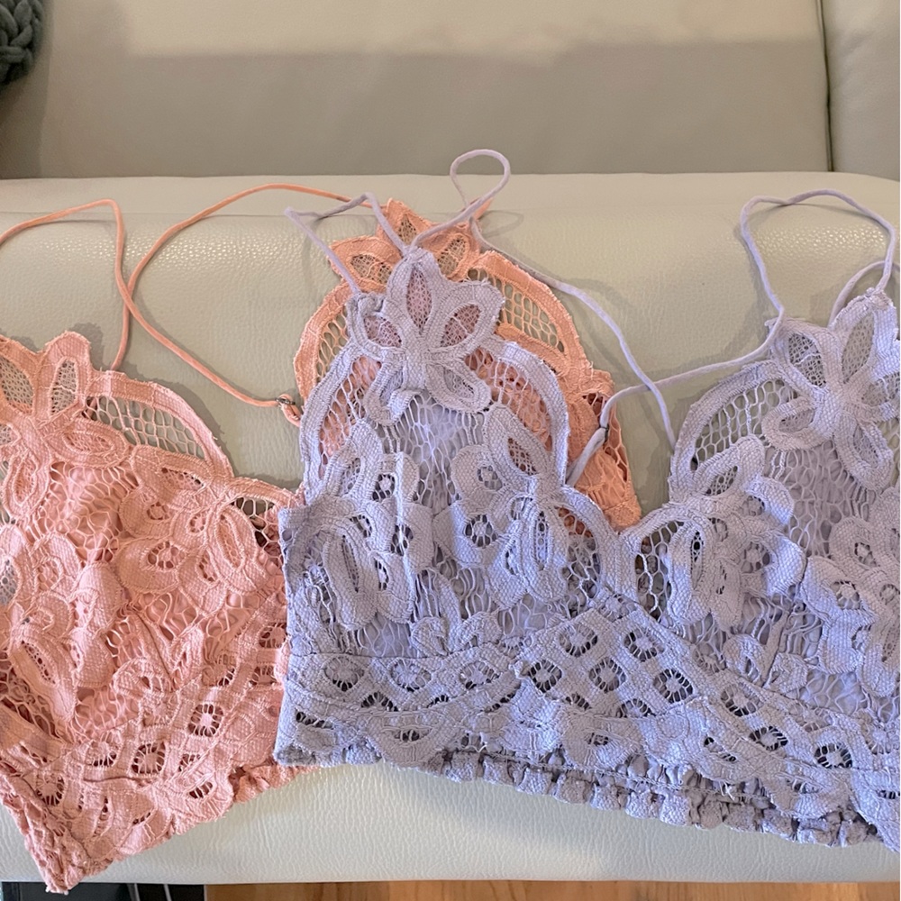 EUC Free People Adella Bralettes Bundle